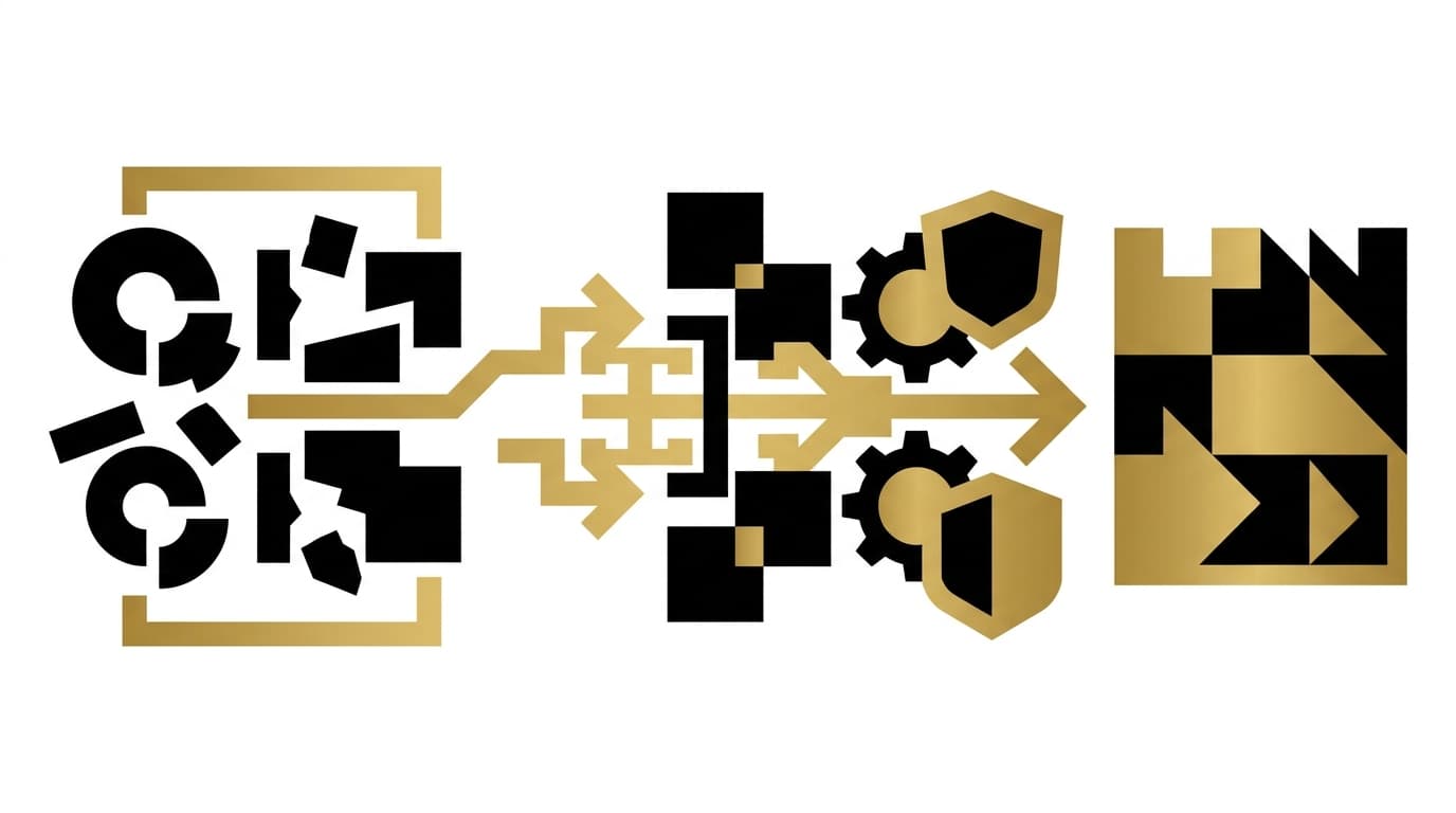 Illustration of a shield deflecting malicious traffic before it reaches a WordPress server